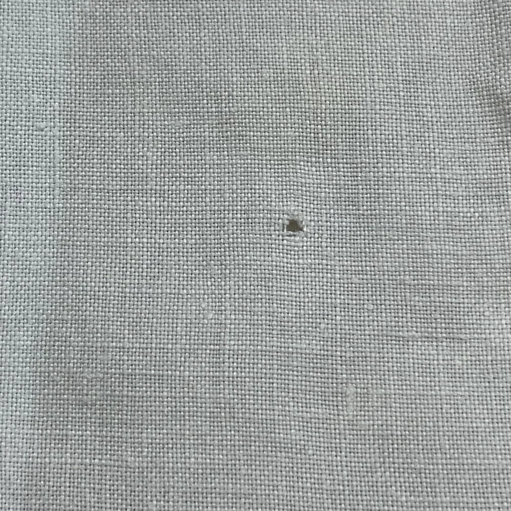 VTG SET OF 4 Linen Cut Work Corner Square Napkins 13